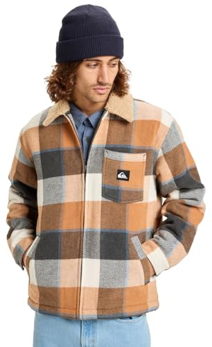 Quiksilver Dna Sherpa Harrington - Harrington-Jacke - L - Braun.