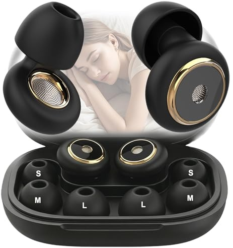 Tappi Orecchie Dormire,Cuffie Antirumore per Dormire in Silicone Morbido, Riutilizzabili e Antirumore,Include 3 paia di inserti auricolari di ricambio per Sonno, Ufficio, Viaggi.