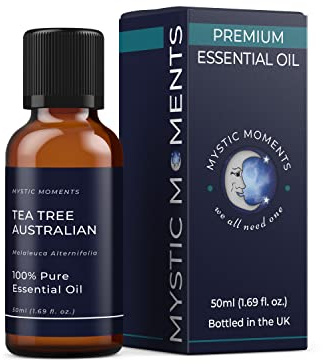 Mystic Moments | Tea Tree Australian Essential Oil | 50ml | Melaleuca alternifolia gives a fresh herbal, clean aroma for diffusers, oil blends and fragrance formulations.