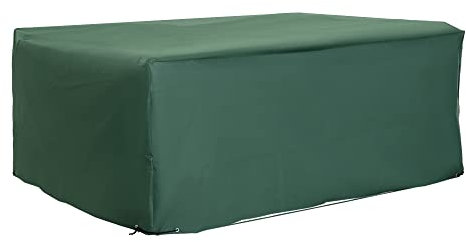 Outsunny 600D Oxford Patio Set Cover Outdoor Garden Rattan Furniture Protection Cover Protector Waterproof Anti-UV, Green, 245 x 165 x 55cm