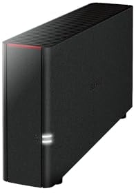 Buffalo LinkStation 210 4TB 1-Bay NAS Network Attached Storage con HDD Hard Disk Incluso Storage NAS che funziona come dispositivo di archiviazione cloud domestico o di rete per la casa