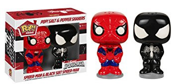 Funko 5601 Pop Home, Marvel Spider-Man and Black Suit Spider, figura de acción