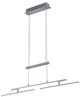 Trio Leuchten LED-Jojo-Pendelleuchte Highway, aluminium Gebürstet, acryl weiß, 371810305