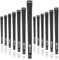 Karma Velour Midsize Black Piece Golf Grip Bundle Velours, mittelgroß, Schwarz (+1/32 Zoll), 13-teiliges Golfgriff-Set
