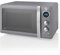 Swan Retro Digital Microwave Grey, 20 L, 800 W, 6 Power Levels Including Defrost Setting, SM22030GRN