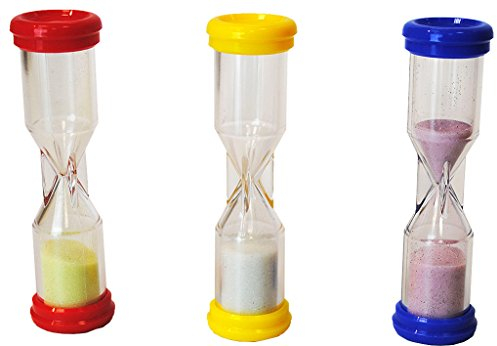 HenBea - 822 - Lot de sabliers - 1/2/3 Minutes - 3 Pièces