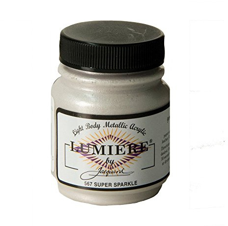 Jacquard Lumiere Metallic Acrylic Paint 2.25oz-Super Sparkle