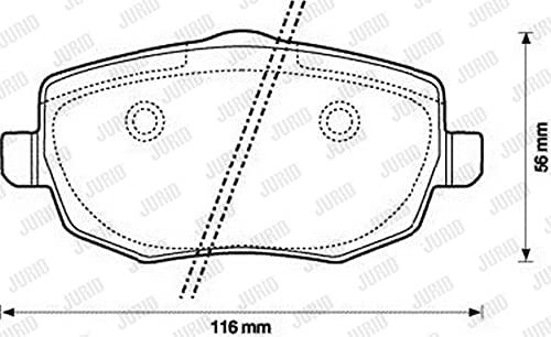 Jurid 573144J Bremsbelagsatz, Scheibenbremse - (4-teilig)