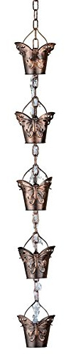 Butterfly Cup Garden Rain Chain