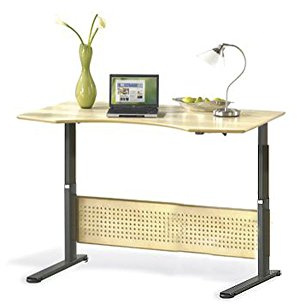 Prestige Sitz-Steh-Schreibtisch, Serie 2000, 160 cm