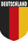 Aufkleber Wappen Deutschland mit Text