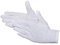 Jah Unisex Baumwollhandschuh Mininoppen Leicht, Weiß, 8 EU