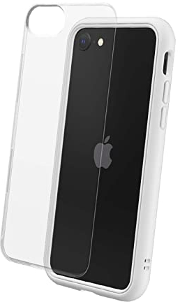 RhinoShield Coque Compatible avec [iPhone SE 3 / SE 2/8 / 7] | Mod NX - Protection Fine Personnalisable avec Technologie d'absorption des Chocs [sans BPA] - Blanc