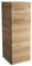 FACKELMANN Midischrank Milano/Badschrank mit Soft-Close/Maße (B x H x T): ca. 30,5 x 83 x 32 cm / 1 Tür und 1 Schublade/Türanschlag frei wählbar/Korpus: Braun hell/Front: Braun hell
