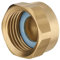Favex - Raccord gaz naturel - Bouchon en laiton Femelle 1/2 (15/21) + Joint NF - Gaz Naturel - Favex