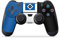 DeinDesign Skin kompatibel mit Sony Playstation 4 Pro Controller Folie Sticker HSV Streifen Hamburger SV