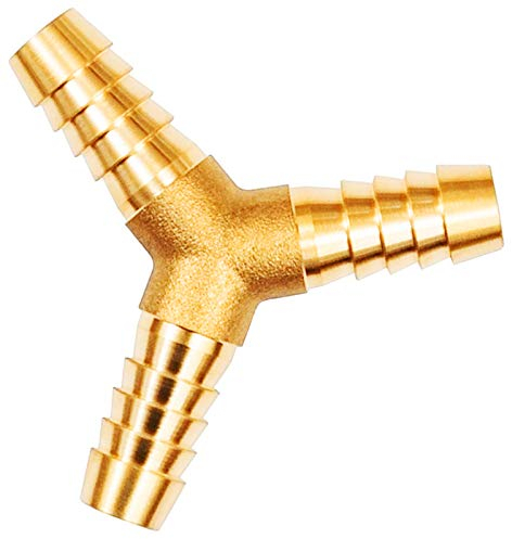 SCHLAUCHVERBINDUNG Y-Stück Messing Schlauchtülle Tülle Stutzen Verbinder Verteiler Schlauchverlängerung Schlauchreparatur Reparatur-Röhrchen >>> Verbinder 13mm (1/2 Zoll)