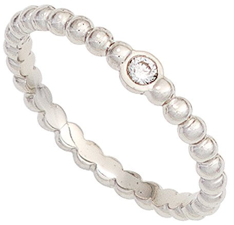 Jobo Damen-Ring aus 950 Platin mit Diamant Größe 60