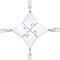 U7 4Stk. Puzzle-Teile Anhänger Halskette Edelstahl Polygon Puzzle Partnerschaftsketten Halsschmuck Modeschmuck für Schwestern Freundinnen Familien