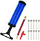 Syolee Tool Inflator Ball Pump with 10 Pcs Needles and 1 Pcs Valve Adapter 1 Pcs Air Hose for Football Basketball Volleyball Rugby Balloons and other Inflatable