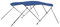 vidaXL Toldo Bimini de 3 Arcos para Barco Embarcación de Recreo Antimoho Correas de Nailon Ajustables Parasol de Lona Azul 183x180x137 cm