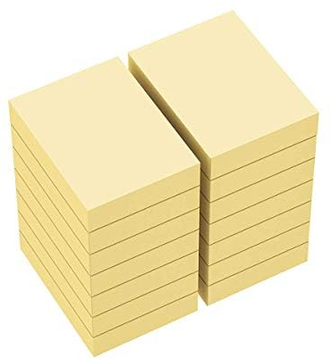ZCZN Haftnotizen 38 x 51 mm, Klebezettel Selbstklebende gelbe Notizblöcke, 100 Blatt/Block, 14 Blöcke, Klein