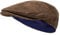 Borges & Scott The Tanner - Flat Cap aus Leder - Kappe mit weichem Schweinslederfutter - Erde Braun - XL