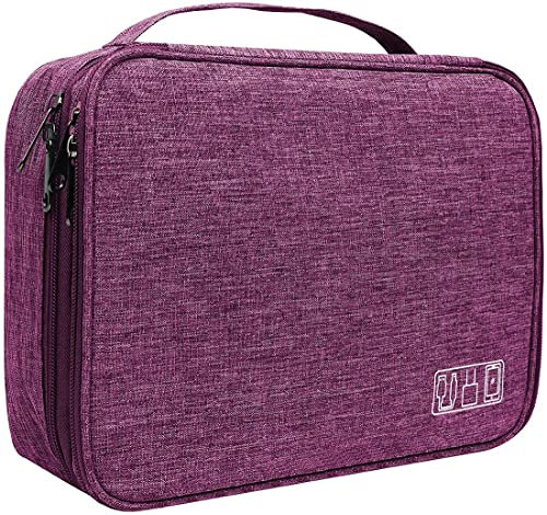 OliviaLiving Elektronik-Organizer, Jelly Comb Elektronisches Zubehör Kabel Organizer Tasche wasserdichte Reise Kabel Aufbewahrungstasche für Ladekabel Power Bank iPad