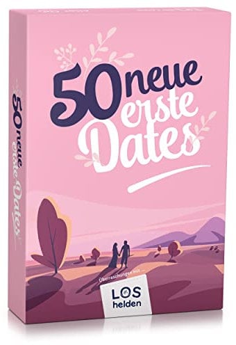 Spielehelden 50 Neue erste Dates | Losbox für Paare mit kreativen Date Ideen | Bucket List für Paare Ehepaare | Dinge die jedes Paar einmal erlebt haben muss | Dates Bucket List | Geschenk für Paare