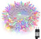 Decoración Navideña Cadena de Luces Interior, BrizLabs Multicolor Luces de Hadas 100 LED 15M Impermeable 8 Modos Guirnalda Luces para Exterior Balcón Bodas Fiestas Terraza Patio Decoración