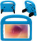 LIUCHEN Funda de tabletaFunda de Seguridad para Tableta para Samsung Galaxy Tab A A6 7.0 Pulgadas 2016 SM-T280 SM-T285 Funda de Silicona a Prueba de Golpes de Transporte amigable, Azul