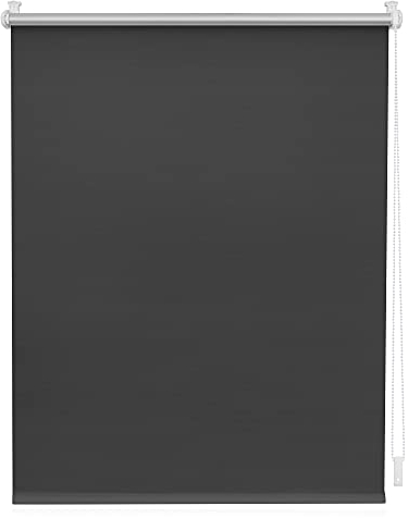 Lichtblick Thermorollo ohne Bohren, Klemmfix, Verdunklungsrollo, Hitzeschutz, Sichtschutz, Wandmontage, Deckenmontage, Rollo für Fenster und Türen Anthrazit,60 cm x 150 cm (B x L)