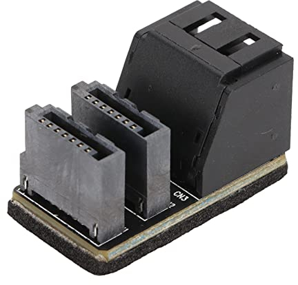 GPU SATA 7Pin U Turn 90 Grad 180 Grad Winkelanschluss Netzteilplatine für Desktop-Grafikkarte(Für PH572 90 Grad)