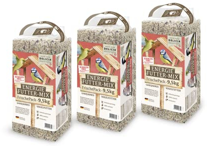 Delicia Energie Futter Mix Ganzjahres Vogelfutter (28,5 kg (3 x 9,5 kg))