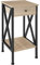 tectake® Industrial Möbel, Beistelltisch mit Schublade, Couchtisch mit Ablageflächen, Nachttisch schmal Schlafzimmer Deko,35 x 35 x 70,5 cm, Wohnzimmer Möbel - Industrial Holz hell, Eiche Sonoma
