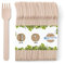GREENBOX 100 Kuchengabeln Holz I Einmalbesteck Partybesteck Holzbesteck Besteck Einweggeschirr biologisch abbaubar, kompostierbar Holzgabeln I stabiles Einwegbesteck Gabeln 14 cm