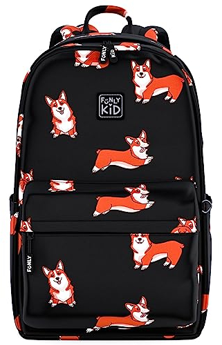 FunlyKid Schulrucksack Teens (Corgi Black)