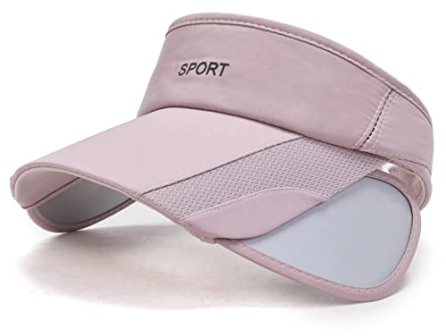 YAMEE Visor Cap Damen Herren Mit Einziehbare Breitkrempe,Visier Unisex Sonnenblende Hut,Sonnenhut Damen Sommerhut Strandhut für Tennis/Golf/Strand,UV-Schutz