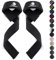 Fitgriff® Zughilfen (gepolstert) für Krafttraining, Bodybuilding, Fitness - Kreuzheben Gurte - Lifting Straps - für Frauen und Männer (Original Black, Silicone, XS)