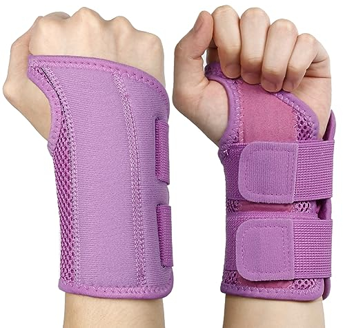 NuCamper Atmungsaktive Handgelenkstütze Handgelenk Bandage Mit Metallschiene-Stabilisator Männer Frauen Handgelenkbandage Verstellbare Handgelenkschiene für Arthritis, Sehnenentzündung, Verstauchung