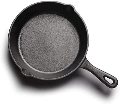 Sartén Antiadherente Cacerola De Hierro Fundido Mini Sartén De Hierro Fundido Ollas Y Sartenes-14 Cm (Negro)