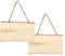Pamtns Holz für Brandmalerei 2 Stück Holzschild zum Aufhängen Unfertiges Blanko Holzschild Türschild mit Gravur Rechteckiges Hängendes Holzschild mit Juteseil Hängende Dekorative Holztafel Holzbrett