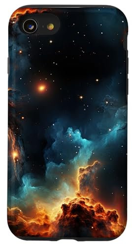 Weltraum Nebel Galaxie Universum Hülle für iPhone SE (2020) / 7 / 8
