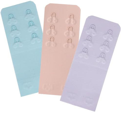 SAMGU Seamless 2 Hook Bra Extenders Women's Smooth Comfortable Bra Extension Strap, 3 Pieces
