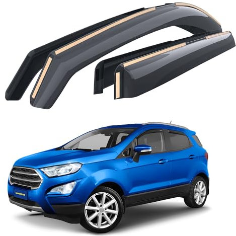 Goodyear Windabweiser für/kompatible mit Ford EcoSport 2014-2023 - Integrierte Regenabweiser - Autofenster Regenschutz - Ermöglichen Frischluft - Waschstraßenfest - Einfache Montage 4 Set