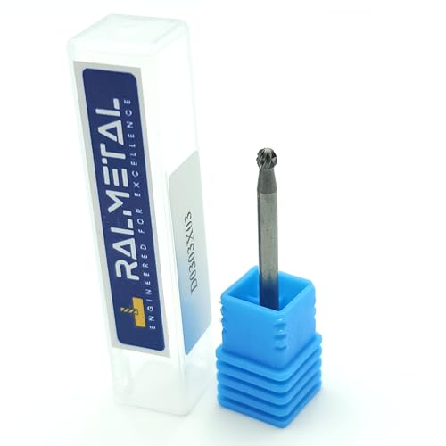 VHM Fräser Double-Action-Kugel D3 x 38 x 3D mm - Hartmetallfräser Wolfram ZK30UF - Fasenfräser bis zu 60 HRC