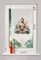 Clever-Kauf-24 Fensterbehang Scheibengardine Bistrogardine Buddha 60x100cm Natur Zen