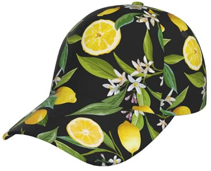 501 Baseball Cap Gelbe Zitrone Golf Caps Casual Trucker Hut Verstellbare Baseballkappe Für Outdoor Running Reisen