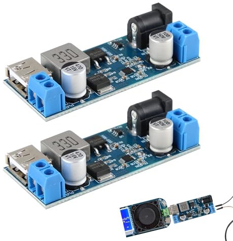2Pcs 24V / 12V to 5V 5A Power Buck Converter DC-DC Power Down Module 12V to 5V Converter Efficient Power Conversion Buck Converter Wide Compatibility 12V to 5V Buck Converter Module