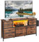 YITAHOME TV Stand 65 inch, TV Stand Cabinet, for Living Room with 10 Foldable Drawers and Shelves TV Stand Unit with RGB LED Lighted, LED TV Stand 140CM
